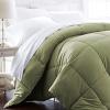 image1600 Series Lightweight Goose Down Alternative Comforter FullQueen  Navy BlueOlive