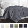 imageBeckham Hotel Collection 1300 Series  All Season  Luxury Goose Down Alternative Comforter  FullQueen  Gray