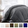 imageBeckham Hotel Collection 1300 Series  All Season  Luxury Goose Down Alternative Comforter  FullQueen  Gray