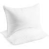 imageBeckham Hotel Collection Bed Pillows StandardQueen Size Set of 2  Original Soft Down Alternative Pillow for Sleeping  Soft Support for Back Stomach or Side SleepersWhite