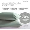 imageBeckham Hotel Collection Cooling Pillowcases for Hot Sleepers StandardQueen Size Set of 2 Cool Bedding Envelope Closure Silky Soft Breathable MoistureWicking Aqua Gray02  Aqua Gray