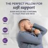 imageBeckham Hotel Collection King Size Memory Foam Adjustable Fill Bed Pillows Set of 2  Cooling Shredded Foam Pillow for Back Stomach or Side SleepersQueen