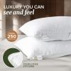imageBeckham Hotel Collection King Size Pillow Protectors ampamp Cooling Pillowcases  Set of 2 Sand