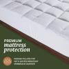 imageBeckham Hotel Collection Mattress Pad ampamp Cooling Pillowcases Queen White
