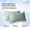 imageBeckham Hotel Collection Queen Bed Pillows ampamp Cooling Pillowcases  Sets of 2 Aqua Gray