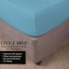 imageBeckham Hotel Collection Queen Fitted Sheet Set of 2 Sheets with Deep Pockets Sky Blue