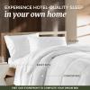 imageBeckham Hotel Collection Queen Size White Pillow Protector with Zipper Set of 2 Soft and Breathable Cotton Pillow Protector CoversKing