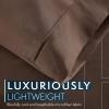 imageHC COLLECTION Bed Sheets Set Queen with 2 Pillowcases Hotel Luxury Platinum 1800 Series Brushed Microfiber Deep Pocket Fitted Sheet Fade Resistant Ultra Soft 4 Pcs Bedding for Hot Sleepers Ice Blue13  Brown