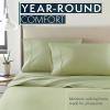 imageHC COLLECTION Bed Sheets Set Queen with 2 Pillowcases Hotel Luxury Platinum 1800 Series Brushed Microfiber Deep Pocket Fitted Sheet Fade Resistant Ultra Soft 4 Pcs Bedding for Hot Sleepers Ice Blue07  Sage