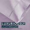 imageHC Collection Pillow Cases Standard SizeQueen Size Set of 2 Microfiber Extra Soft Pillowcases  Easy Care ampamp Machine Washable  WhiteLavender