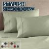 imageHC Collection Pillow Cases Standard SizeQueen Size Set of 2 Microfiber Extra Soft Pillowcases  Easy Care ampamp Machine Washable  WhiteSage