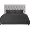 imageHotel Sheets Direct 3 Piece Queen Size Duvet Cover Set 100 Viscose Derived from Bamboo Comforter Cover with 2 Pillow Shams MoistureWicking Silky Soft Texture Cooling Breathable Easy Care GrayBlack