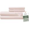 imageHotel Sheets Direct 4 Piece Bed Sheet Set Queen Size 100 Viscose Derived from Bamboo Sheets Set with 2 Pillowcases Cooling ampamp Breathable Luxury Bedding MoistureWicking ampamp Silky Soft Texture White11  Pure Peach Puree