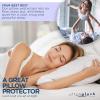imageUltraBlock Ultra Plush Premium Waterproof Pillow Protector Set of 2  Zippered Pillow Case Cover  Super Soft and Quiet Feather Proof Encasement King Size 20 inches x 36 inches
