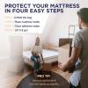 imageUltrablock Mattress Bags for Moving or Storage  6 Mil Plastic Cover Tear and Puncture Resistant NonSlip Grip Extra Thick Queen Size Bag