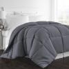 imageBeckham Hotel Collection 1300 Series  All Season  Luxury Goose Down Alternative Comforter  FullQueen  Gray