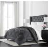 imageBeckham Hotel Collection Goose Down Alternative Reversible Comforter  All Season  Premium Quality Luxury Comforter  TwinTwin XL  GreyBlack