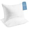 imageBeckham Hotel Collection King Size Memory Foam Adjustable Fill Bed Pillows Set of 2  Cooling Shredded Foam Pillow for Back Stomach or Side SleepersQueenCustomizable Foam