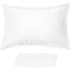 imageBeckham Hotel Collection Soft Brushed Microfiber Wrinkle Resistant Luxury King Pillow Case 4 Pack White