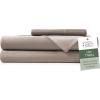 imageHotel Sheets Direct 4 Piece Bed Sheet Set Queen Size 100 Viscose Derived from Bamboo Sheets Set with 2 Pillowcases Cooling ampamp Breathable Luxury Bedding MoistureWicking ampamp Silky Soft Texture White05  Sand