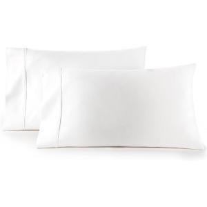 imageHC Collection Pillow Cases Standard SizeQueen Size Set of 2 Microfiber Extra Soft Pillowcases  Easy Care ampamp Machine Washable  WhiteWhite