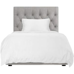 imageHotel Sheets Direct 3 Piece Queen Size Duvet Cover Set 100 Viscose Derived from Bamboo Comforter Cover with 2 Pillow Shams MoistureWicking Silky Soft Texture Cooling Breathable Easy Care GrayWhite
