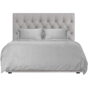 imageHotel Sheets Direct 3 Piece Queen Size Duvet Cover Set 100 Viscose Derived from Bamboo Comforter Cover with 2 Pillow Shams MoistureWicking Silky Soft Texture Cooling Breathable Easy Care GrayLight Grey