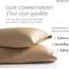 imageBeckham Hotel Collection King Bed Pillows ampamp Cotton Pillowcases  Sets of 2 Sand