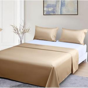 imageBeckham Hotel Collection Cal King Sheet Set 100 Cotton 500TC Luxury Sateen Bedding 16 Deep Pocket MoistureWicking 4Piece Sand04  Sand