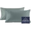 imageBeckham Hotel Collection King Sheet Set 100 Cotton 500TC Sateen 4 Pillowcases 16 Deep Pocket Fitted Sheet MoistureWicking 6Piece Gray
