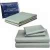 imageBeckham Hotel Collection Cotton Queen Sheet 4Piece Set with 2 Additional Cooling Pillow Cases for Hot Sleepers Gray