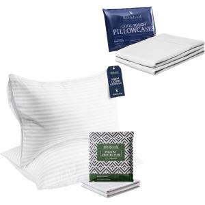 imageBeckham Hotel Collection Bed Pillows amp Pillow Protectors amp Cooling Pillow Cases Queen White