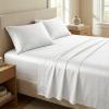 imageBeckham Hotel Collection Cotton Sheets King Size 4Piece Set with Mattress Protector White