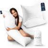 imageBeckham Hotel Collection Pillow Bundle  2 Queen Size Bed Pillows  Customizable Body Pillow  Down Alternative Cooling amp Machine Washable  for Side Back Stomach amp Maternity Sleepers
