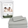imageBeckham Hotel Collection Twin XL Size Mattress Pad amp Gray Cotton Sheet Set Deep Pocket All Season Use