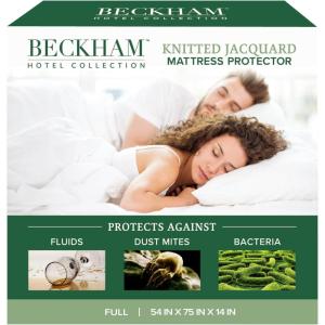 imageBeckham Hotel Collection Mattress Protector  HotelGrade Viscose Blend Silent Waterproof Protection That Preserves Mattress Feel QueenFull