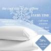 imageBeckham Hotel Collection Cooling Pillowcases for Hot Sleepers StandardQueen Cool Touch Pillow Cases White 4 Pieces01  White