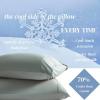 imageBeckham Hotel Collection Cooling Pillowcases for Hot Sleepers StandardQueen Cool Touch Pillow Cases White 4 Pieces02  Aqua Gray