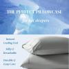 imageBeckham Hotel Collection Cooling Pillowcases for Hot Sleepers StandardQueen Cool Touch Pillow Cases White 4 Pieces03  Dark Gray