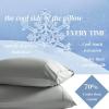 imageBeckham Hotel Collection Cooling Pillowcases for Hot Sleepers StandardQueen Cool Touch Pillow Cases White 4 Pieces03  Dark Gray