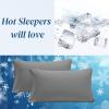 imageBeckham Hotel Collection Cooling Pillowcases for Hot Sleepers StandardQueen Cool Touch Pillow Cases White 4 Pieces03  Dark Gray