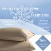imageBeckham Hotel Collection Cooling Pillowcases for Hot Sleepers StandardQueen Cool Touch Pillow Cases White 4 Pieces04  Sand