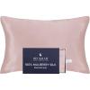 imageBeckham Hotel Collection Silk Pillow Case with Zipper 100 Mulberry Silk Pillowcase for Hair amp Skin 22 Momme 6A Grade OekoTEX Certified 1PC Queen Cherry PinkCherry Pink