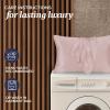 imageBeckham Hotel Collection Adjustable Cooling Pillow with Mulberry Silk Pillowcase for Hot Sleeper amp Beauty Sleep 1PC Set King Cherry Pink