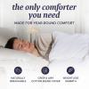 imageBeckham Hotel Collection Feather Down Comforter  All Season Duvet Insert with Baffle Box Construction 400 Thread Count Cotton Blend Responsibly Sourced Down FullQueenTwinTwinXL