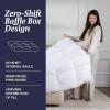 imageBeckham Hotel Collection Feather Down Comforter  All Season Duvet Insert with Baffle Box Construction 400 Thread Count Cotton Blend Responsibly Sourced Down FullQueenTwinTwinXL