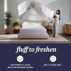imageBeckham Hotel Collection Feather Down Comforter  All Season Duvet Insert with Baffle Box Construction 400 Thread Count Cotton Blend Responsibly Sourced Down FullQueenTwinTwinXL
