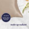 imageBeckham Hotel Collection Pillows with 2 Silk Pillowcases for Hair amp Skin 22 Momme 6A Grade Mulberry Silk Queen Champagne