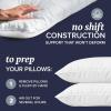 imageBeckham Hotel Collection Pillows with 2 Silk Pillowcases for Hair amp Skin 22 Momme 6A Grade Mulberry Silk Queen Ivory