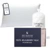 imageBeckham Hotel Collection Adjustable Cooling Pillow with Mulberry Silk Pillowcase for Hot Sleeper amp Beauty Sleep 1PC Set Queen Cherry Pink